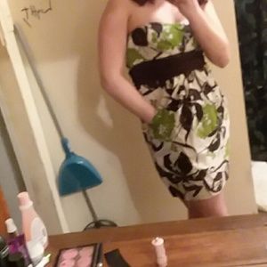 A pageant dress strapless